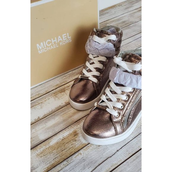 Michael Michael Kors Girls Ivy Rory High Top Sneakers - Picture 4 of 11